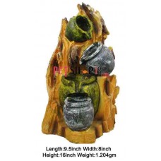 Flowing Water Through Four Pots